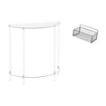 thumbnail image 1 of Mesita de noche de acrílico,Mesa auxiliar de acrílico transparente Mesa auxiliar transparente en capas,Cesta de almacenamiento colgante,Cesta de almacenamiento para gabinete organizador de, 1 of 8