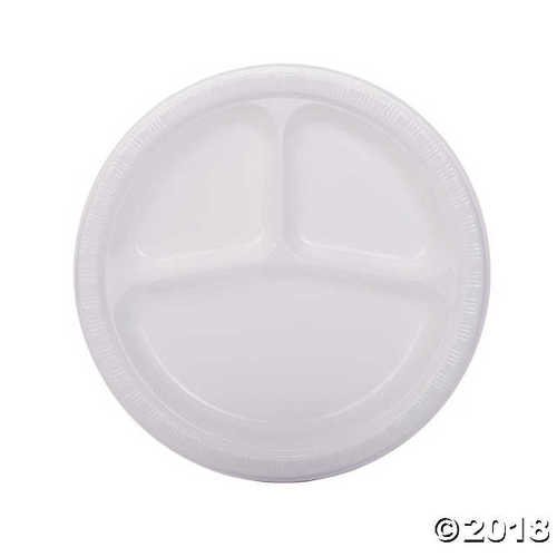 White Divided Dinner Plates Walmart Com Walmart Com