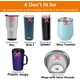 thumbnail image 5 of Paquete de 2 tapas de repuesto para vasos de 20 oz, a prueba de derrames y salpicaduras, aptas para Rambler y otras tazas de café., 5 of 5