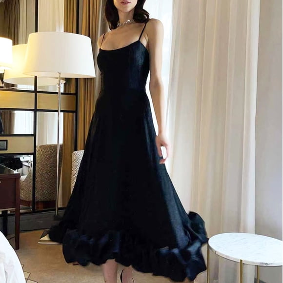 FcBaudy Camis Sleeveless V-Neck Dress,Summer Dresses for Women,Womens Dresses Women's A-line Dress With Suspenders Floral Large Hem Evening Dress With Suspenders V-neck Dress Women Dress