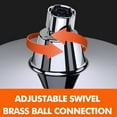 thumbnail image 4 of High Pressure Shower Head - 6“ Powerful Bathroom Pressure Boosting Rain Showerhead - Perfect Universal Replacement for Rainfall Shower Heads (Chrome), 4 of 12