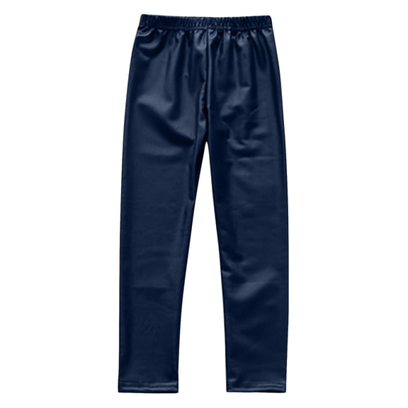 Boys Sweatpants,Leggings Ankle Length Girls Soft Stretchy Tights Pants for Daily Wear,Boys Pants,Navy,6-7 Years