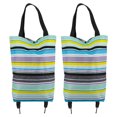 thumbnail image 1 of GOOHOCHY 2 bolsas de compra reutilizables con ruedas y plegables., 1 of 8