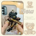 thumbnail image 4 of LYM-Phone Case For MOTO G Stylus 5G 2022, Black pearl pendant protective case silicone Back Cover Dirt-resistant Simplicity Bear bracelet soft case Skin-friendly feel Anti-knock Cartoon, 4 of 9