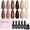 Brown, variant on Beetles Gilded Street Cat Eye Gel Nail Polish Set, 6 Colors Brown Red Gold Copper Magnetic Gel