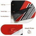 thumbnail image 2 of Red Black Stripe Area Rug 4x6 Washable Rug Non Slip Geometric Simple Color Line Large Area Rug Indoor Floor Carpet for Entryway Bedroom Kitchen Living Room Home Office Dining Room Nursery, 2 of 8