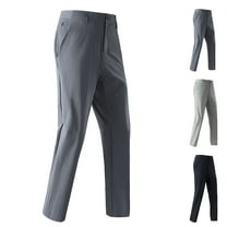 ZRGHAOYLQ Men's Dress Pants Business Casual Golf Pants Athletic Slacks Classic Fit Chino Pants Casual Flat Front Trousers Straight Leg Open Buttom Pants with Pockets