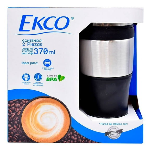 Juego de Termos Ekco para Viaje 2 Piezas 370 ml