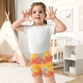 thumbnail image 7 of joogoo Scales Yellow Girls Lined Shorts Bike Dance Bottoms 5T, 7 of 7