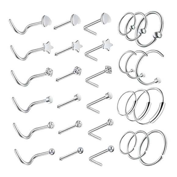 Stainless Steel Nose Rings Hoop Nose Studs Nose for Women