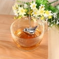 thumbnail image 3 of Stainless Steel Tea Infuser Bird Chain for Loose Leaf Tea Coffee Soup Seasoning Tea Infuser Coffee Beans Soup Seasoning Friend, 3 of 7