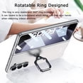 thumbnail image 6 of Compatible with Samsung Galaxy Z Fold 5 Case with Ring,Ultra-Thin Slim Shockproof Anti-Scratches Rotate Kickstand Holder Screen Protector Phone Case for Samsung Galaxy Z Fold 5 5G Silver, 6 of 14