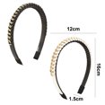 thumbnail image 2 of 2 diademas encadenadas para mujer, diademas de metal para mujeres y niñas, diademas para el pelo, accesorios para el cabello, 2 of 5