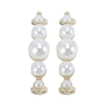 thumbnail image 1 of Accesorios de zapato de moda de cinco perlas falsas, charms para agujetas de zapatos, 2 piezas, tono dorado, 1 of 5
