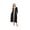 Black With Grey, variant on Women Zipper Robe Long Sleeve Loungewear Lightweight Housecoat Full Length Nightgown with Pockets