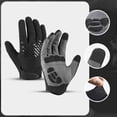 thumbnail image 2 of Gants de Cyclisme pour Vélo d'Extérieur, Écran Tactile Antidérapant Respirant Absorption des Chocs Gants Légers à Doigts Complets Gants de Randonnée Course Moto, 2 of 9