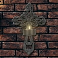 2pcs Cross Wall Sconce Candle Holder WallMount Iron Art Candle Holders