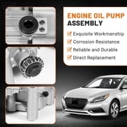 Engine Oil Pump Balance Shaft Fit For 2015-2019 Hyundai Sonata Santa Fe Kia Sorento 2.4L 23300-2G401