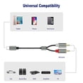 thumbnail image 2 of Ygjytge Cable audio tipo C a 2 RCA para tableta Iphone/Android (Tipo-C 3M), 2 of 9