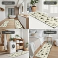 thumbnail image 5 of Beige Chicken Sketch Pattern Kitchen Rugs Sets Of 3,Kitchen Runner Rugs Non Skid Washable,Decorative Kitchen Floor Mats for Kitchen,Sink,Laundry,17"x30"+ 17"x47" + 17"x59", 5 of 6