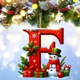 thumbnail image 4 of Coollooc Snowman Gift Box Berries Letter Ornaments Christmas Tree Decoration Pendant Personalized,26 Letter Christmas Tree Hanging,Christmas Ornament for Christmas Tree, 4 of 4