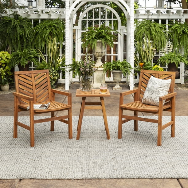 Manor Park 3-Piece Chevron Outdoor Patio Conversation Set ...