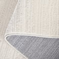 thumbnail image 5 of SAFAVIEH Mila Kimberly Striped Polyester Area Rug, Ivory/Light Gray, 9' x 12', 5 of 7