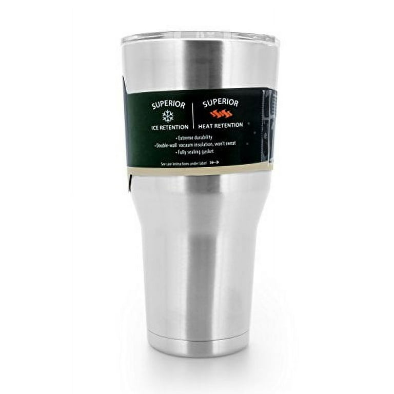 Stainless Steel Double Wall Tumbler With Lid And Handle, Heavy