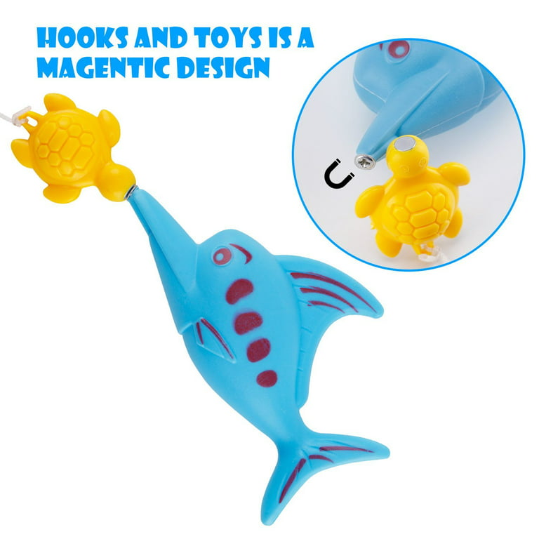 46pcs jeu de pêche magnétique piscine jouets ensemble pour enfants, nappe  phréatique baignoire jouet de pêche pour les tout-petits, extérieur