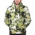 thumbnail image 2 of Bingfone Hawaii Palms Men's Drawstring Hoodie Long Sleeve Pocket Sweatshirts-Large, 2 of 6