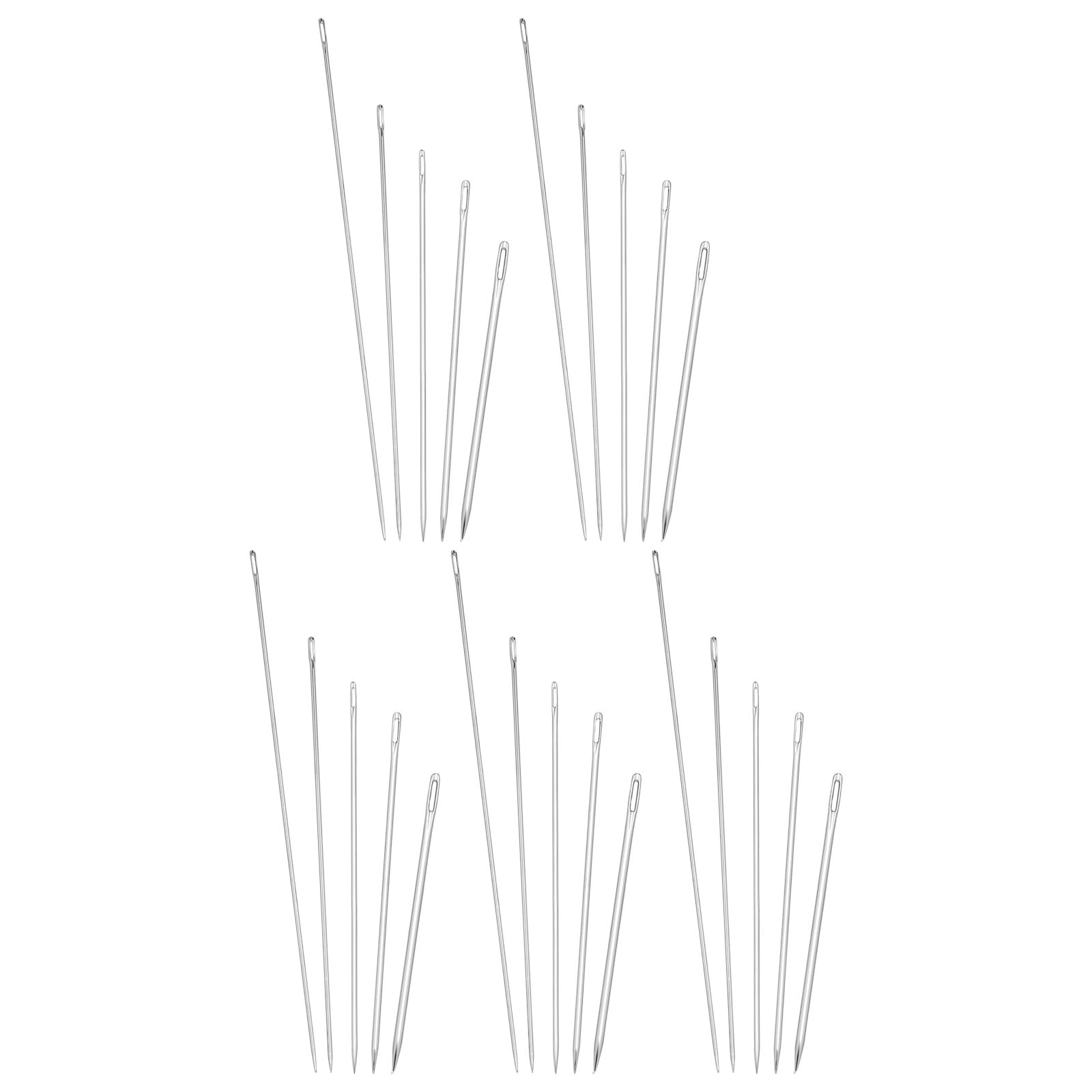 RENACLIPY 25-Piece Metal Hand Sewing Needle Set Assorted Needles for Home Repairs Embroidery Crafting Mending Projects