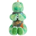 thumbnail image 2 of (2 pack) Your Zone 16" Huggable Dinosaur Pillow & 50" x 60" Throw Set, Green, 2 of 9