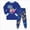B64-Blue, variant on Quealent Pajama Sets Long Sleeve Soft Comfy Sleepwear PJS 6-12 Months 12-24 Months 2t 3t 4t 5t 6t 7t 8t 9t Children Light Pink 5-6 Years