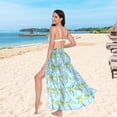 thumbnail image 5 of Women Sarong Wraps Coconut Palm Tree Swimsuit Beach Pareo Bikini Coverups Skirt L, 5 of 7