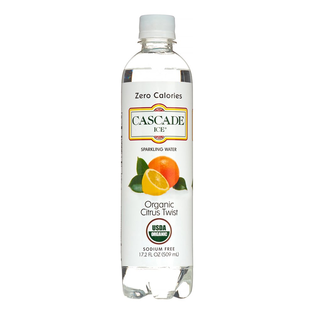 Cascade Ice Organic Sparkling Water, 17.2 Fl Oz (Case of 12) Walmart
