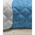 thumbnail image 3 of Lighthouse Down Alternative Comforter, Notebook Pattern with Nautical Elements Seagulls and Anchors Doodle Style, Microfiber Quilt for All Season, 5 Sizes, Pink Lilac Black, by Ambesonne, 3 of 3