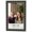 Balcoca Black Bamboo, variant on 20x35 Frame Black Brown Chestnut Mosaic Solid Wood Picture Frame | 1.125 Inch Moulding Width |