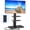 Black with Power Outlet & 2 Shelves, variant on RTVR Universal Floor TV Stand with Swivel Mount for 32"-75" TVs up to 110 lbs, Height Adjustable Black