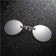 thumbnail image 5 of Sidaley Gafas de sol sin montura, pinzas para la nariz profesionales, gafas para adultos, gafas transparentes con Clip, accesorio de moda, Gafas de moto Negro, 5 of 6
