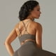 thumbnail image 2 of Ropa de yoga de cuatro piezas con alta elasticidad y espalda de belleza de color sólido, sujetador deportivo para correr, pantalones de yoga y fitness para mujer, 2 of 6