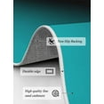 thumbnail image 3 of Turquoise and Area Rug for Bedroom 2.7x5 Ft Black Gradient Super Soft fuzzy Throw Rug Non-Slip Fluffy Plush Indoor Floor Carpet for Living Room Nursery Home Decor, 3 of 8