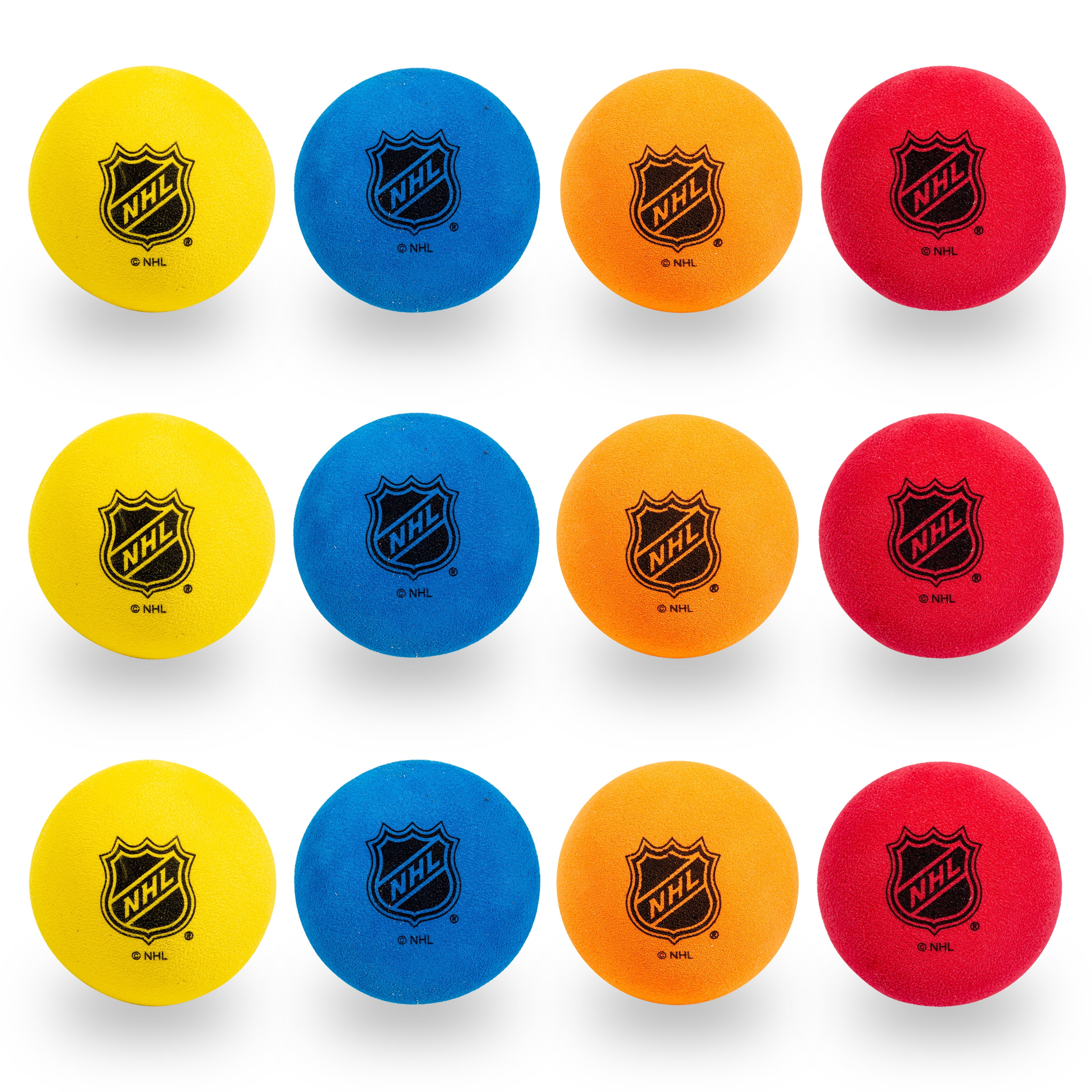 A&R Sports Soft Foam Hockey Indoor Practice Sponge Pucks Official Size 4 Pack 