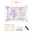thumbnail image 6 of Sun Shade Sail 6.5x10Ft Summer Gradient Pink Purple Ocean Coral Sea Uv Block Sunshade Canopy Outdoor Shade Cover Rectangle Shade Cloth For Patio Garden Yard Deck Pergola, 6 of 6