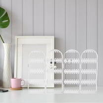 ROMANSENTIAL 1Pack Jewelry Display Stand Earring Display Rack White Plastic 17.3x11in