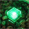 thumbnail image 1 of Luces solares de ladrillo de vidrio, baldosas de hielo cuadradas LED solares para piso, luz enterrada, rocas de cubo de hielo a prueba de agua, luz de jardín para patio de carretera al aire, 1 of 3