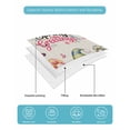thumbnail image 4 of Twin Quilt Bedding Set, Spring Gnomes Reversible Summer Quilt 3 Pieces, Farmhhouse Floral Botanical Rustic Lightweight Bedspreads Coverlets with 2 Pillow Shams for All Seasons, 4 of 5