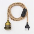 thumbnail image 1 of Hemp Lamp Kit with Switch, DIY Simple Hanging, Cable Rope E27 (Bronze), 1 of 4