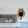 thumbnail image 2 of Reloj de pared de madera con diseño de pájaro y gato, ideal para colgar en la pared, hecho de madera y acrílico, ideal para sala de estar, dormitorio,, 2 of 7
