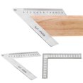 thumbnail image 2 of Upgraded Corner Squre Ruler Metal Steel 45°/90°Door & Window Angle Ruler Suitable for Home DIY Woodworking Construction, 2 of 4
