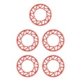 thumbnail image 1 of Ruiboury Lightweight And Easy To Install - Smooth Operation Chain Ring For Bicycles Bicycles Crank Bike Chain 50T red 5Set, 1 of 6